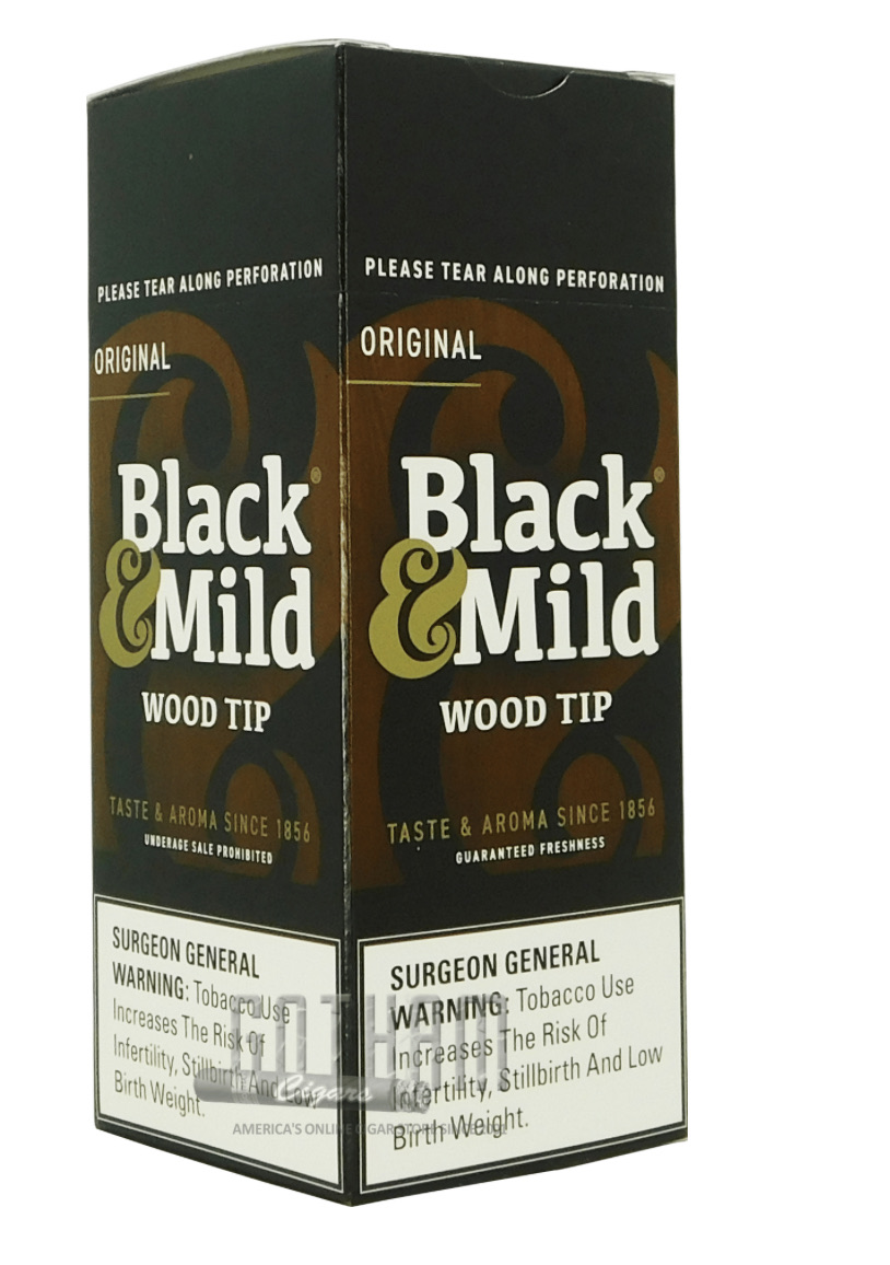 black & mild wood tip